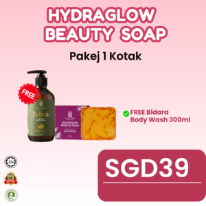 1x Box HydraGlow Beauty Soap