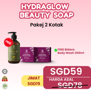 2x Box HydraGlow Beauty Soap