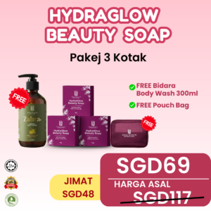3x Box HydraGlow Beauty Soap