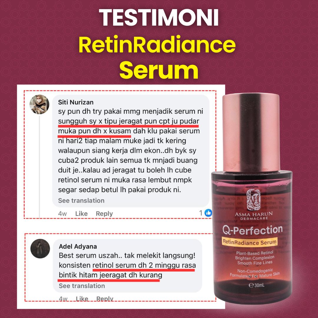 Testimoni media sosial RetinRadiance